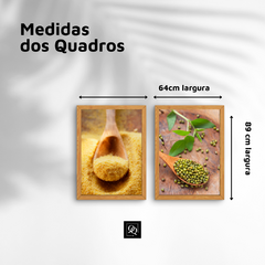 DUPLA DE QUADROS ESPECIARIAS COLHER DE PAU - comprar online