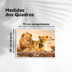 QUADRO FAMÍLIA LEÃO IIII - comprar online