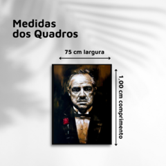 QUADRO DON VITO CORLEONE ABSTRATO - loja online