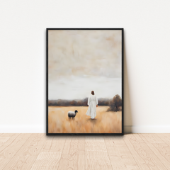 QUADRO JESUS CRISTO E O CORDEIRO - comprar online