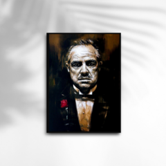 QUADRO DON VITO CORLEONE ABSTRATO