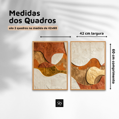 DUPLA DE QUADROS ABSTRATO FLUÊNCIA na internet