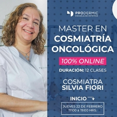 MASTER EN ONCO-COSMIATRIA - PRODERMIC- 100% Online