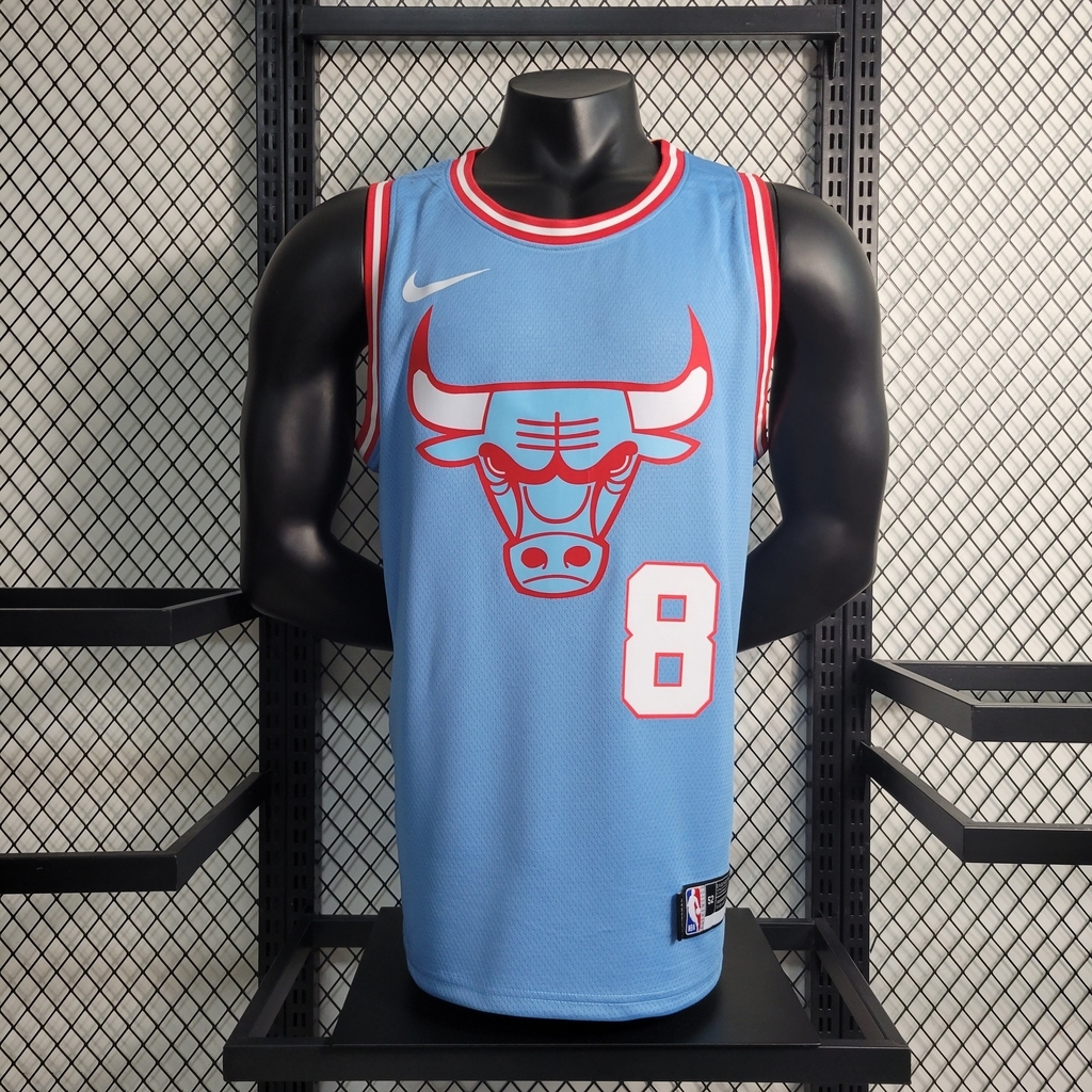 Camiseta Regata Chicago Bulls Azul Nike Masculina