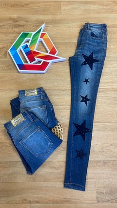 Calça Jeans Planet girls estrelada skini