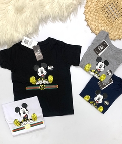 Camiseta Infantil Menino Gucci Mickey 2 a 16 anos