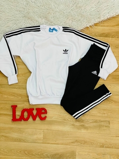 BLUSA DE FRIO ADIDAS LISTRAS LATERAL - comprar online