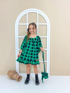 Vestido Xadrez Infantil Menina - Kit Multimarcas