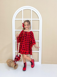Vestido Xadrez Infantil Menina - comprar online