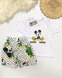 Camiseta Infantil Menino Gucci Coleção Mickey Disney