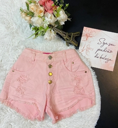 Shorts Preta Pink Rosinha