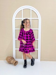 Vestido Xadrez Infantil Menina - loja online