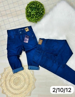 Calça Jeans Skinny Para Meninos Modelo Tommy Grife Masculina Infantil - 2 ao 12 Anos