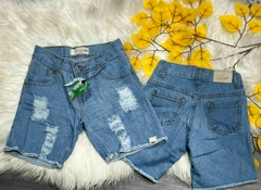KIDS Bermuda Rasgadinha Jeans Para Meninos Lacoste Estilosa Diversos Modelos com Botão - 02 ao 16 Anos na internet