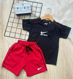 Conjunto Infantil Menino Nike Camiseta Dry Fit E Bermuda - Kit Multimarcas