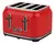 Torradeira 4 Fatias Vintage Retrô Vermelho 1500W Labravia 127V - Bahia Delivery 