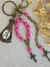 Chaveiro Pink/Ouro Envelhecido