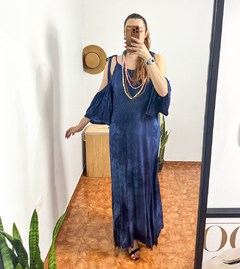 Vestido Azul Renda