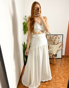 Vestido Branco 2 em 1