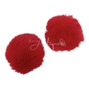 POMPOM PELINHO VERMELHO (7CM) - 2 UNIDADES