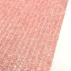 MANTA DE STRASS ROSA CLARO FILEIRA 1X40 - 1 UNIDADE