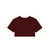 Remera crop top Girl - bordo - comprar online