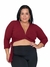 Cropped Transpassado Com Amarração Plus Size - loja online