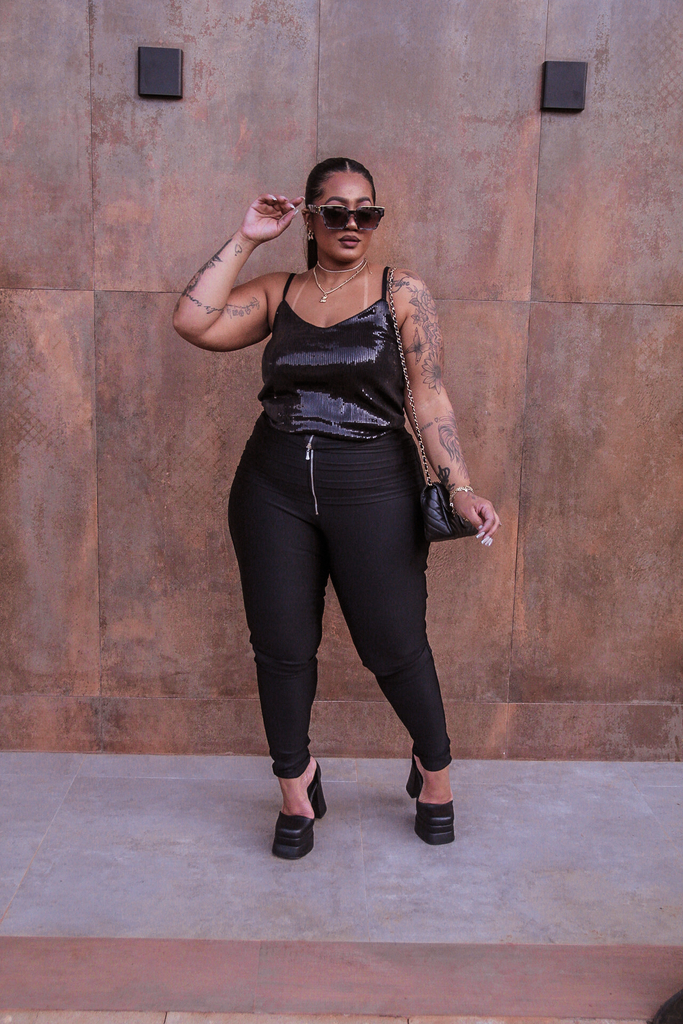 Blusas de paete para festa cheap plus size