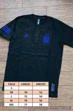 Remera AFA negra bolsillo - tienda online