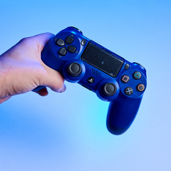 Joystick PS4 Alternativo Azul - comprar online