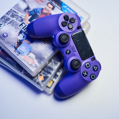Joystick PS4 Alternativo Electric Purple - Estación Play