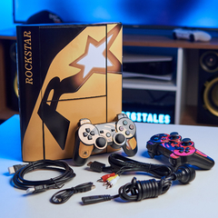 Consola PS3 Rockstar de 500GB Outlet con 28 Juegos y 2 joystick - comprar online