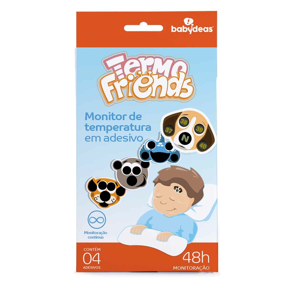 TERMOFRIENDS TERMOMETRO ADESIVO 4 UNI - Ana Baby Store