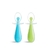 Conjunto de colheres de silicone azul/verde Munchkin colher