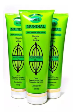 Combo Com 3 - Legítimo Gel Mundial 250g Extrato De Arnica