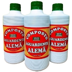 Aguardente Alemã Composto Natural 500ml - 3 frascos | GUARUNATURALS