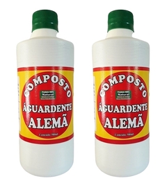 Aguardente Alemã Composto Natural 500ml - 6 frascos | GUARUNATURALS