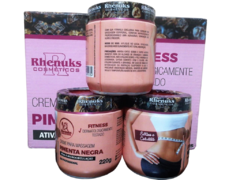 Creme de Massagem Pimenta Negra 220g Rhenuks - 12 potes | GuaruNaturals