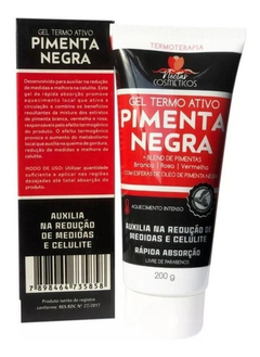 Gel De Massagem Redutor De Medidas Pimenta Negra 200gr