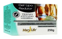 Gel Emagrecedor Lipo Redutor 250g Queima Gorduras - 2 Potes