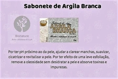 Sabonete Bionature de ARGILA BRANCA 90g | GUARUNATURALS