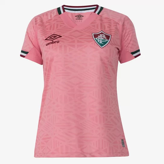 Camisa Fluminense Rosa 22/23 - Feminina Umbro - Rosa