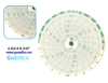 Papel Circular GRAFICADOR CIRCULAR 6 X 3/4 X 3/8″ – PAQUETE CON 100 PIEZAS - 96636