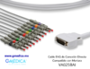 Cable EKG de Conexión Directa Compatible con Mortara / Burdick 10 Derivaciones