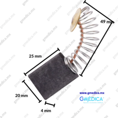 Carbones para Centrifuga / Motores electricos 2 piezas DAB-010