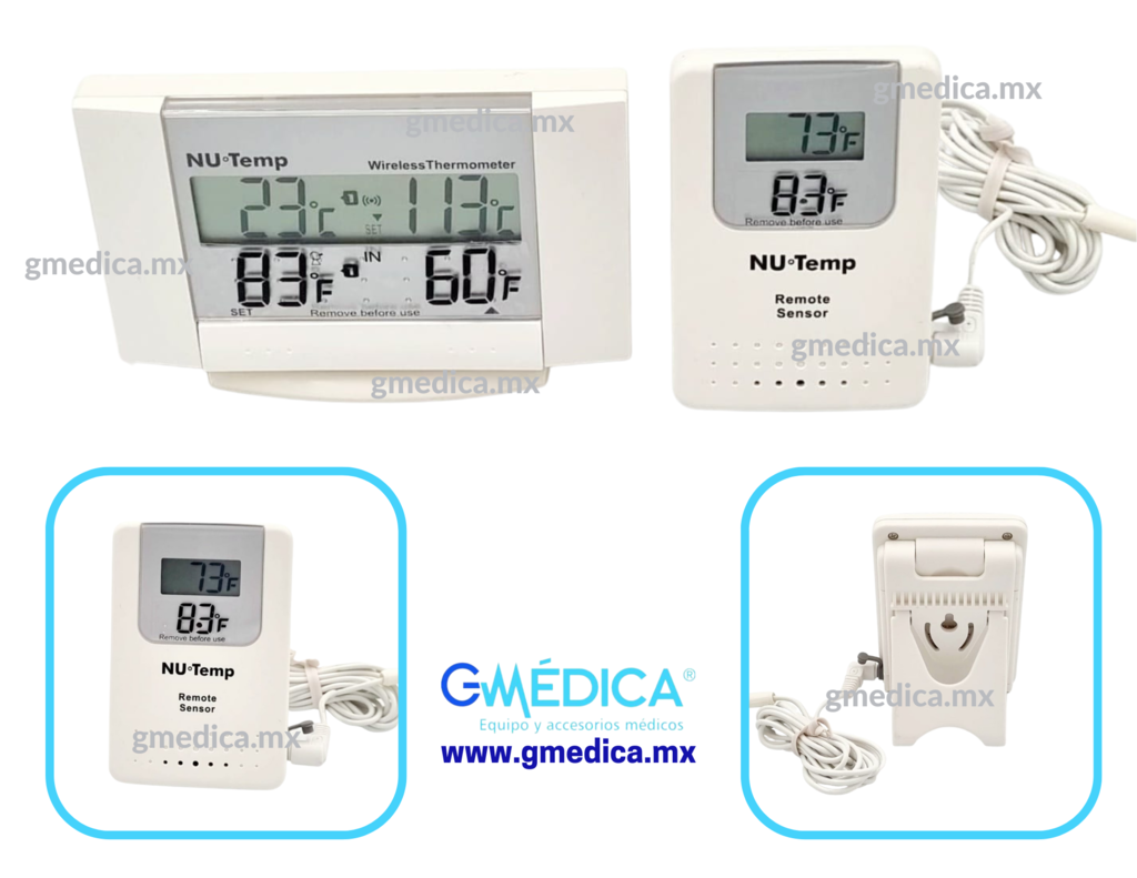 Newentor Termómetro inalámbrico para interiores y exteriores, monitor de  temperatura remoto, termómetro interior exterior con indicador de  comodidad