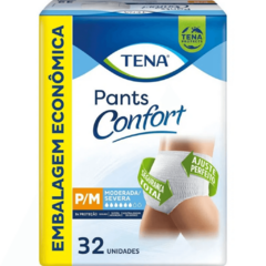 Tena Pants Confort Unissex com 32 unidades - Fralda Geriátrica de Vestir