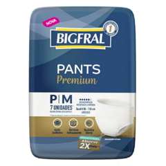 Bigfral Pants Premium - Pacote com 7 Unidades - Fralda Geriátrica de Vestir