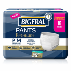 Bigfral Pants Premium - Pacote com 16 Unidades - Fralda Geriátrica de Vestir