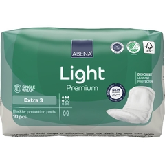 Abena Light Extra Premium - Absorvente Feminino - Pacote com 10 unidades